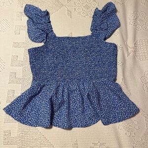 Entro boutique smocked babydoll top